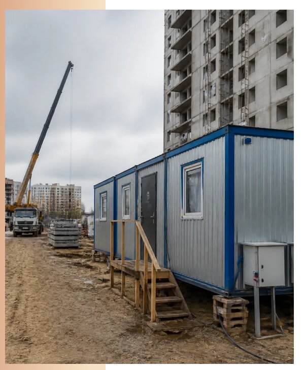 Аренда строительных вагончиков для рабочих в Железногорске